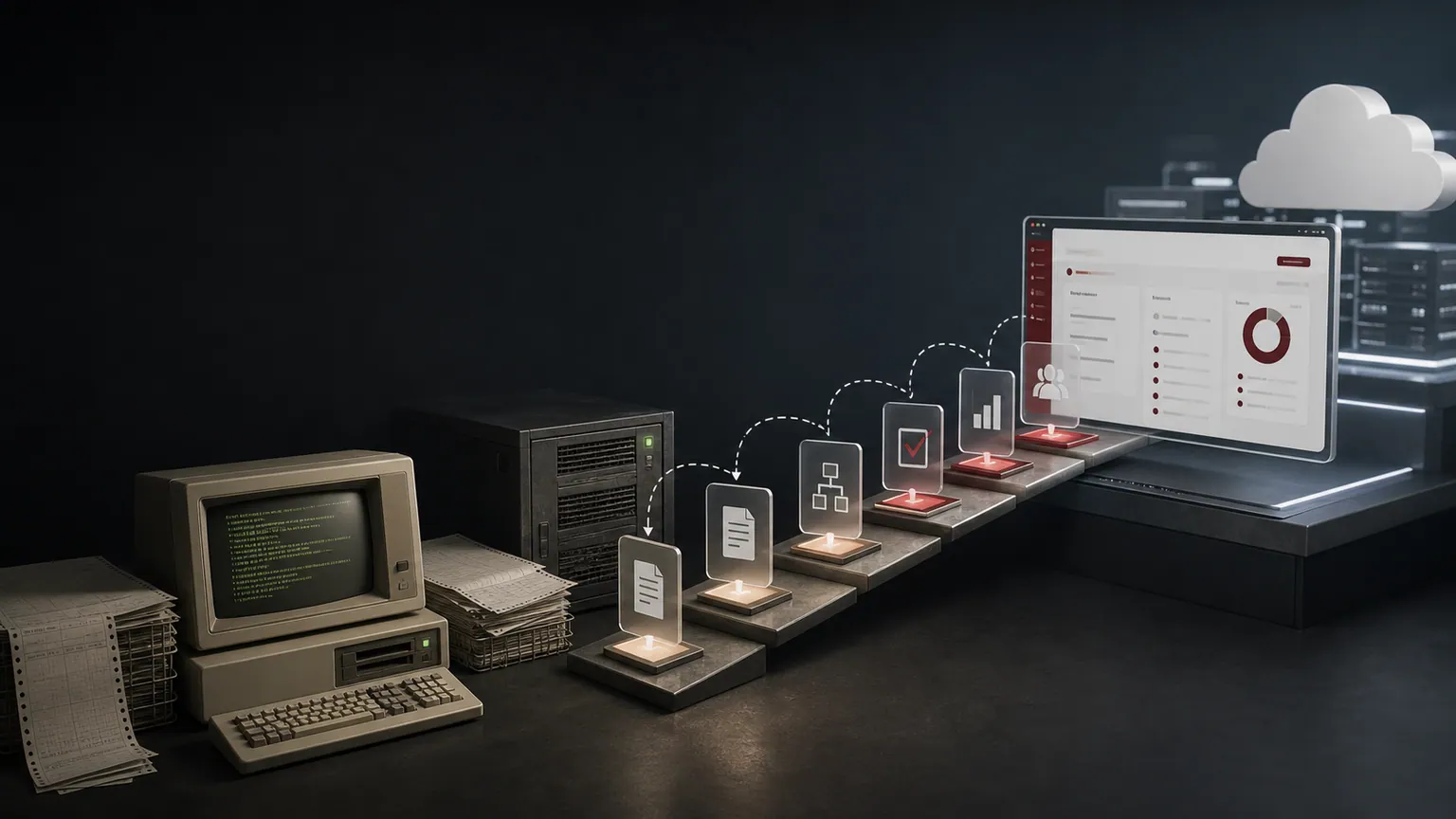 Staged legacy system modernisation